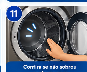Confira a lavadora